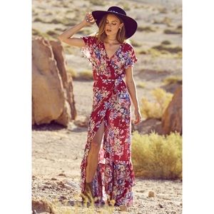 Auguste Wrap Maxi Dress